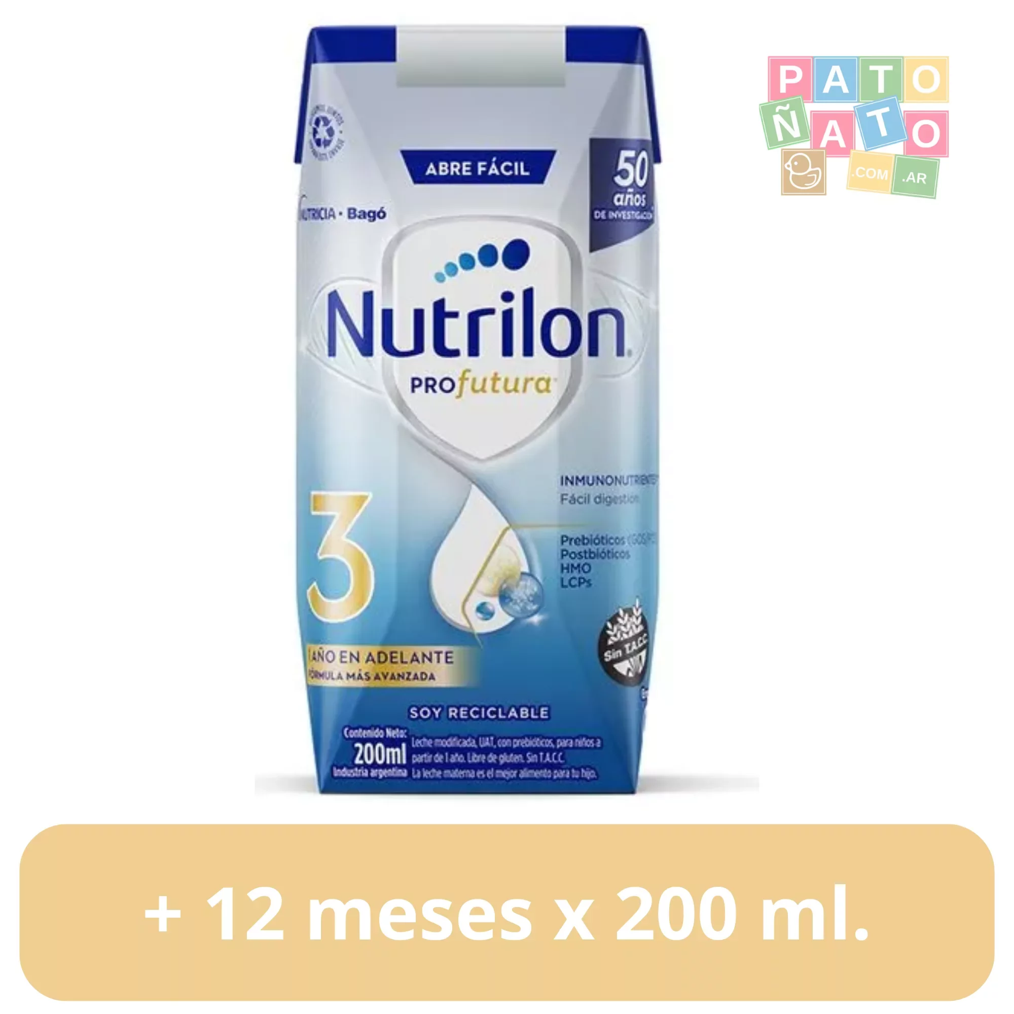 Nutrilon 3 x 200 ml.