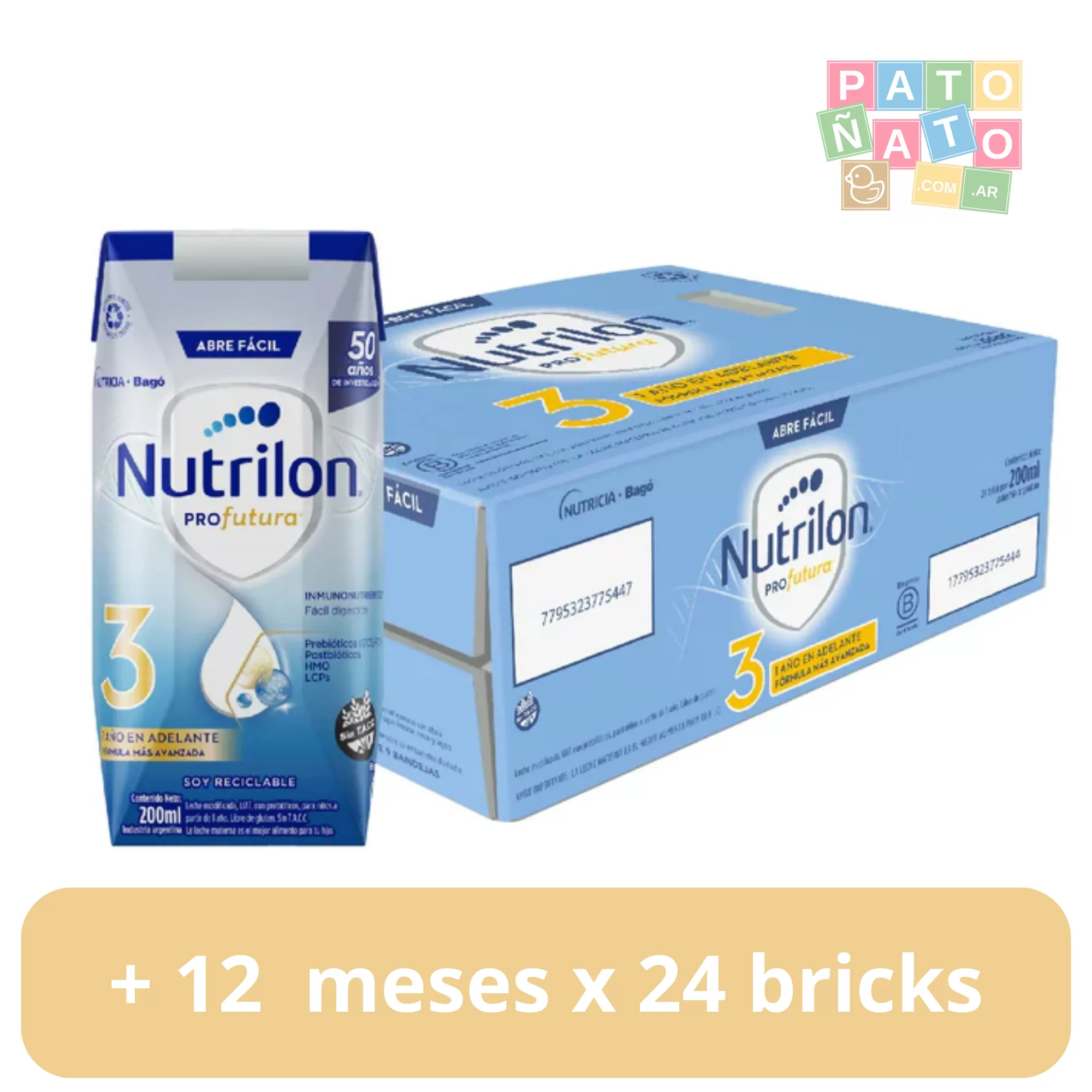 Nutrilon 3 x 200 ml. x 24 bricks