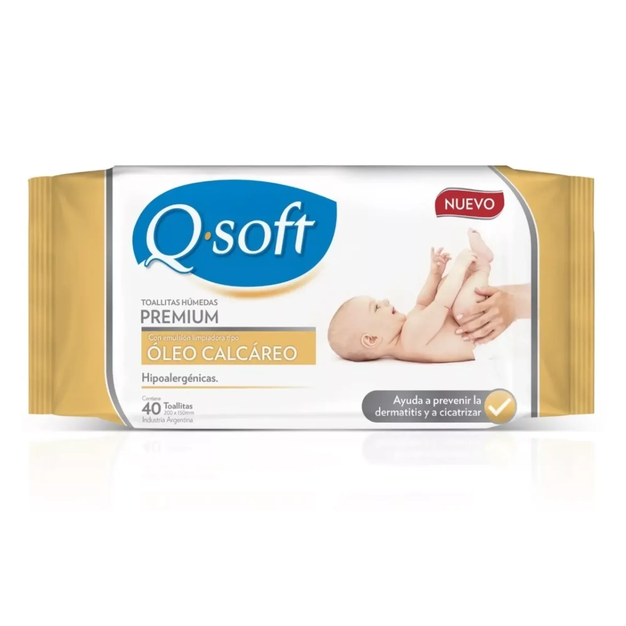 Toallitas Qsoft Oleo Calcaréo x 40 unidades