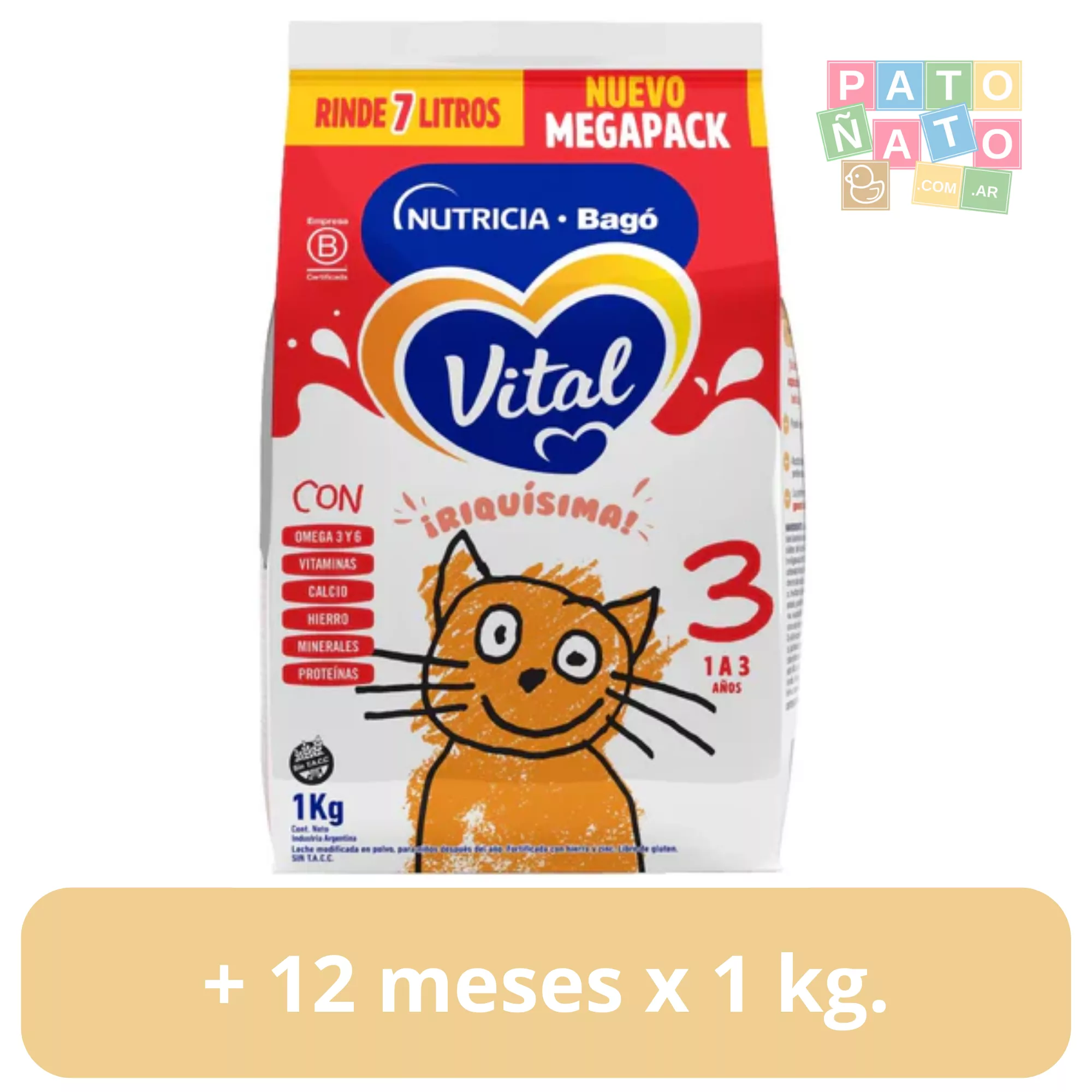 Vital 3 x 1 kg.